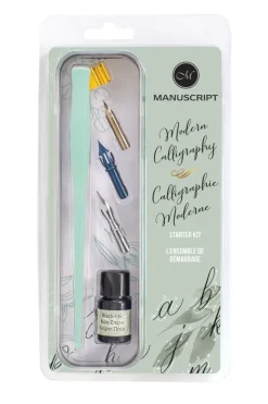 Set para Caligrafía Oblicua Mint Manuscript