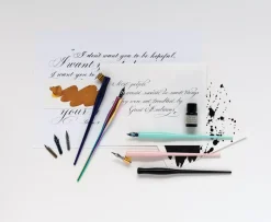 Set para Caligrafía Oblicua Mint Manuscript