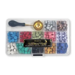 Set perlas de lacre y cuchara Wax and Seals Stamperia