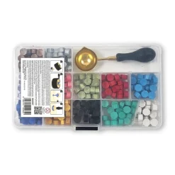 Set perlas de lacre y cuchara Wax and Seals Stamperia