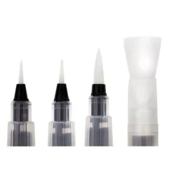 Set pinceles con depósito de agua y botón pulsador Derwent
