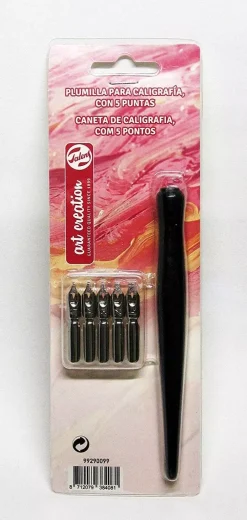 Set plumillas para caligrafía con 5 puntas