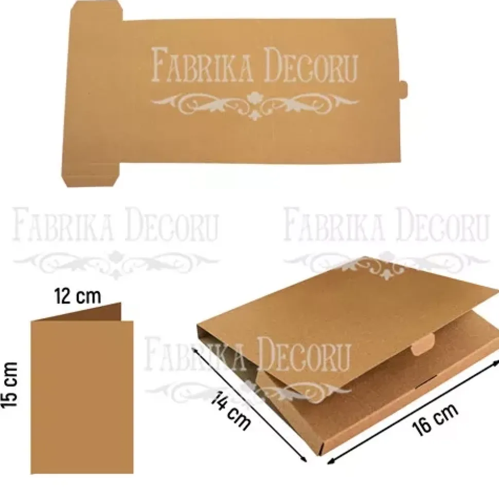Set Sobre + Postal Kraft Fabrika Decoru