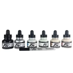 Set tinta acrílica brillante FW Daler-Rowney