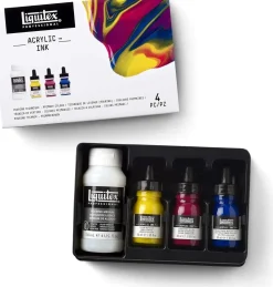 Set tintas para pouring colores primarios Liquitex 30ml