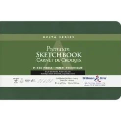 Sketchbook Delta Mixed media Verde Stillman & Birn 21x14cm