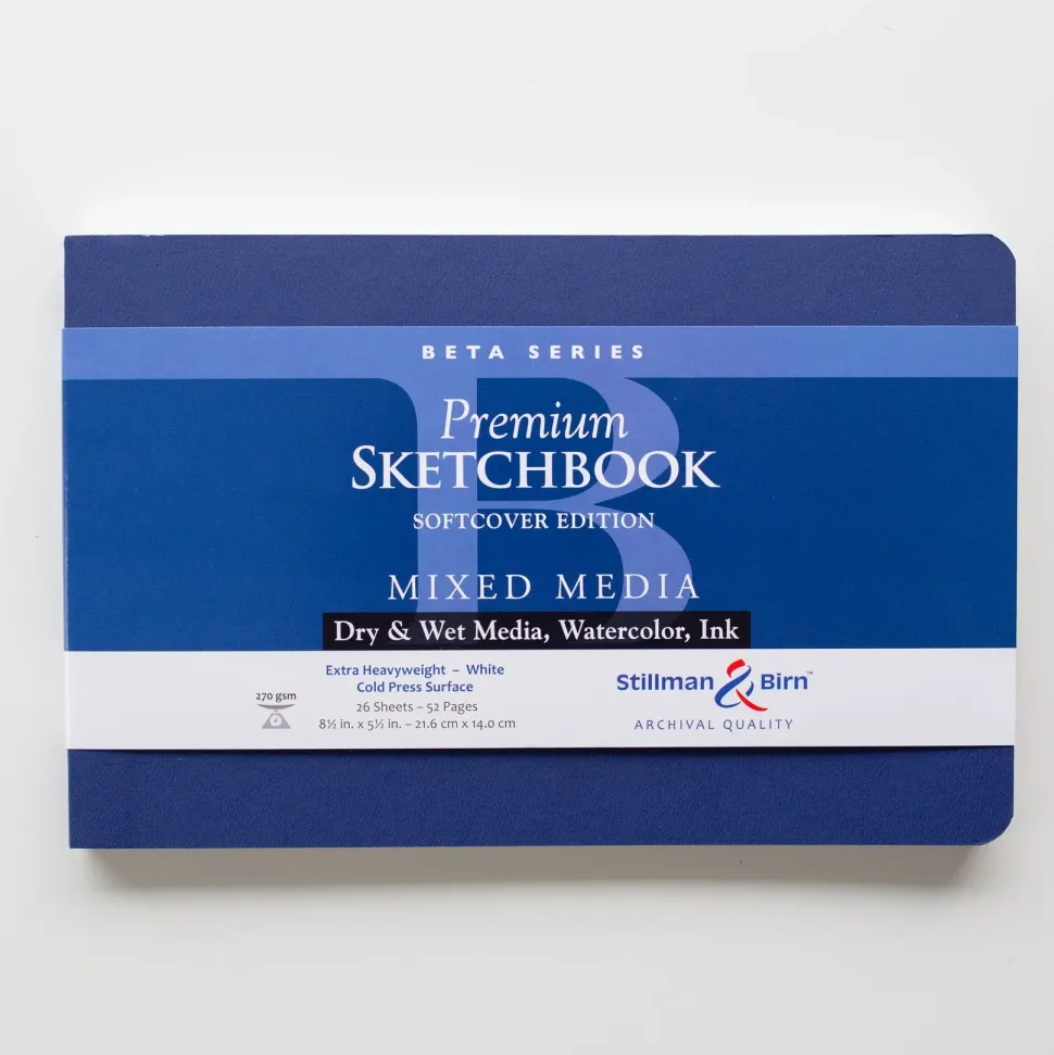 Sketchbook Delta Mixed media Azul Stillman & Birn 21x14cm