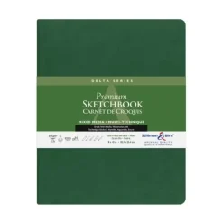 Sketchbook Delta Mixed media Verde Stillman & Birn 20x25cm