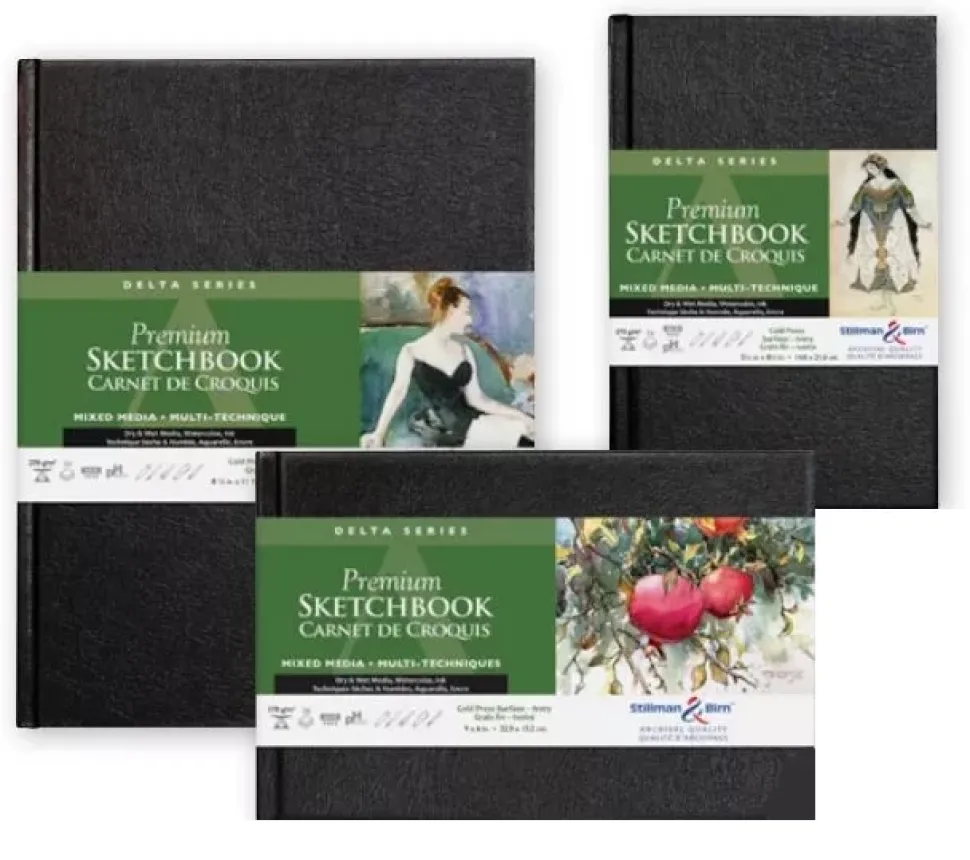 Sketchbook Delta Multitécnica 270 g/m² Negro Stillman & Birn