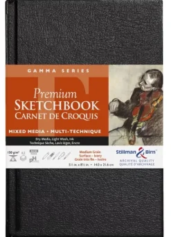 Sketchbook Gamma Multitécnica 150 g/m² Negro Stillman & Birn