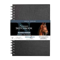 Sketchbook Nova Mixed Media Negro Stillman & Birn 17,8x25,4cm