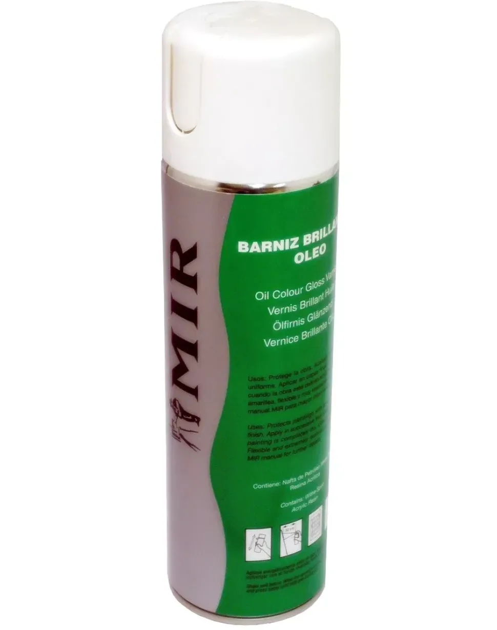 Spray Aerosol Barniz brillante para óleo Mir 500ml
