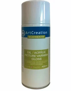 Spray Aerosol Barniz para óleo y acrílico brillante ArtCreation