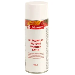 Spray Aerosol Barniz satinado para óleo y acrílico Art Creation
