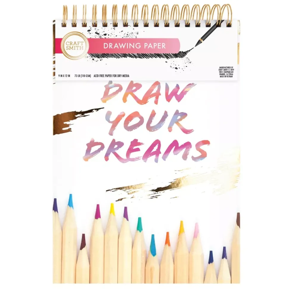 SUPER OFERTA **40%** Bloc de dibujo Draw your dreams Craft Smith 22x30cm