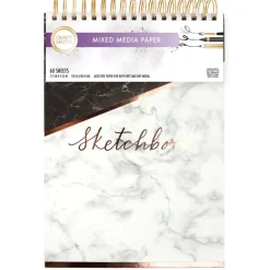 SUPER OFERTA **40%** Bloc de dibujo y Mixed Media Marble Sketchbook Craft Smith 19x23cm