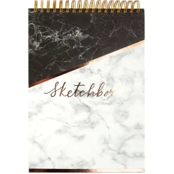 SUPER OFERTA **40%** Bloc de dibujo y Mixed Media Marble Sketchbook Craft Smith 19x23cm