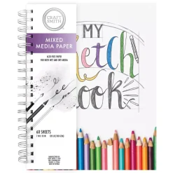SUPER OFERTA **40%** Bloc de dibujo y Mixed Media My sketch book Craft Smith 19x23cm