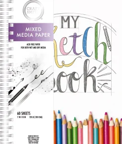 SUPER OFERTA **40%** Bloc de dibujo y Mixed Media My sketch book Craft Smith 19x23cm