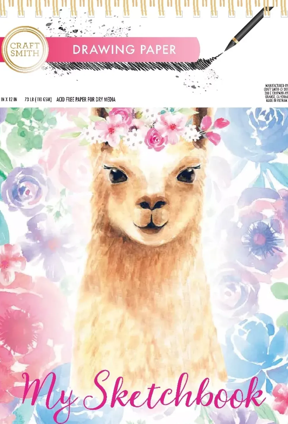 SUPER OFERTA **40%** Bloc de dibujo Llama Craft Smith 22x30cm