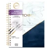 SUPER OFERTA **40%** Bloc de dibujo y Mixed Media Marble Sketchebook Craft Smith 19x23cm