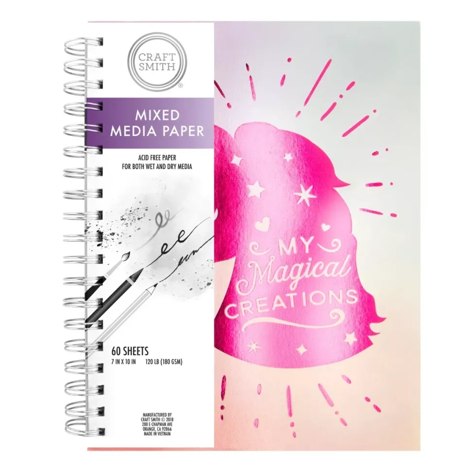 SUPER OFERTA **40%** Bloc de dibujo y Mixed Media My magical creations Craft Smith 19x23cm