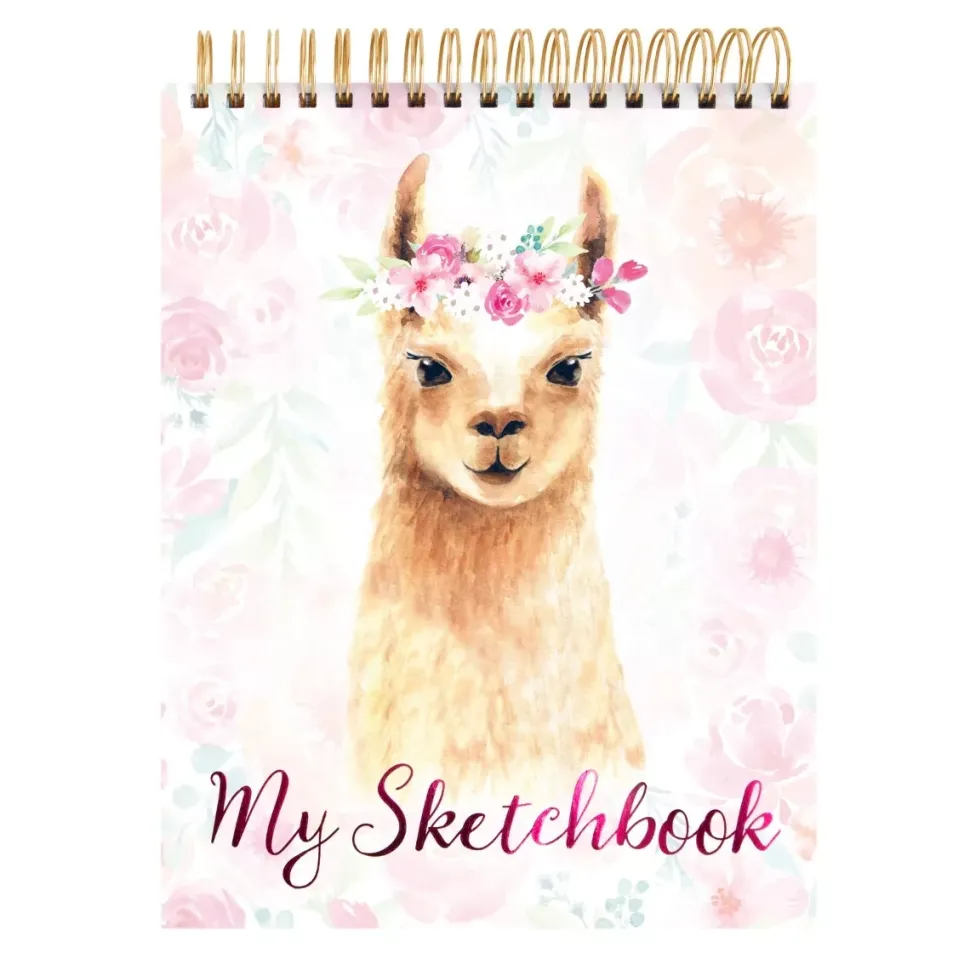 SUPER OFERTA **40%** Bloc de dibujo y Mixed Media Llama Sketchbook Craft Smith 19x23cm