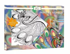 SUPER OFERTA **40%** Kit Pintar Por Números Pavo Real Craft Sensations 40x50cm