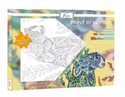 SUPER OFERTA **40%** Kit Pintar Por Números Pantera Craft Sensations 40x50cm