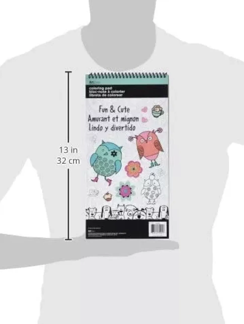 SUPER OFERTA **40%** Libro para colorear Fun & Cute ArtZone 15x30cm