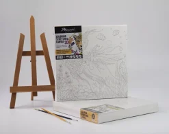 SUPER OFERTA **50%** Lienzo sobre bastidor 3D para colorear Pez Phoenix 30x30cm