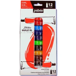 SUPER OFERTA **50%** Set 12 Tubos Óleo Studio Huile XL Pebeo 12ml