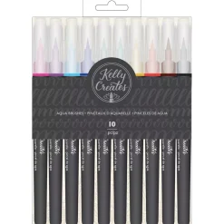 SUPER OFERTA **30%** Set de 10 rotuladores acuarelables punta pincel Kelly Creates