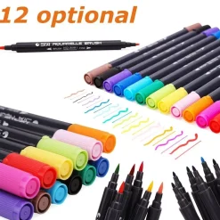 SUPER OFERTA **60%** Set de 48 rotuladores de doble punta Bianyo