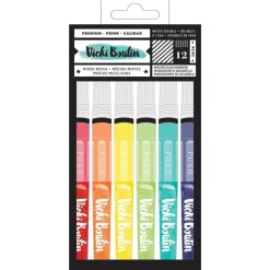 SUPER OFERTA **60%** Set de 12 rotuladores acuarelables Kaleidoscope Vicki Boutin