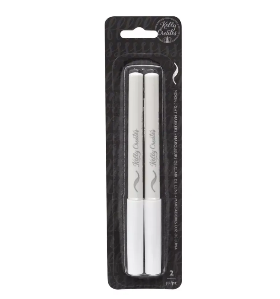 SUPER OFERTA **60%** Set de 2 rotuladores Moonlight markers Luz de luna Kelly Creates