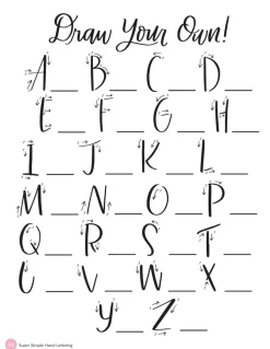 Super simple hand lettering