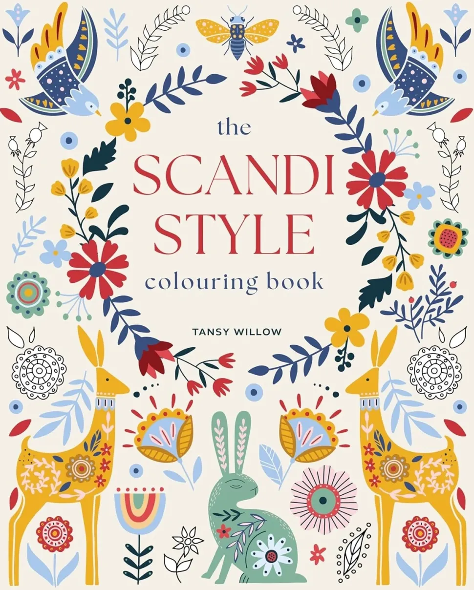 The scandi style colouring book Over 40 designs to colour