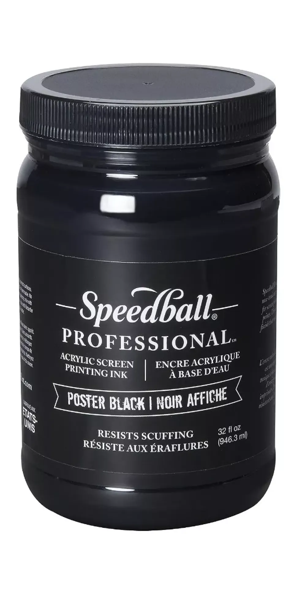 Tinta acrílica profesional para serigrafía Poster Black Speedball 946ml
