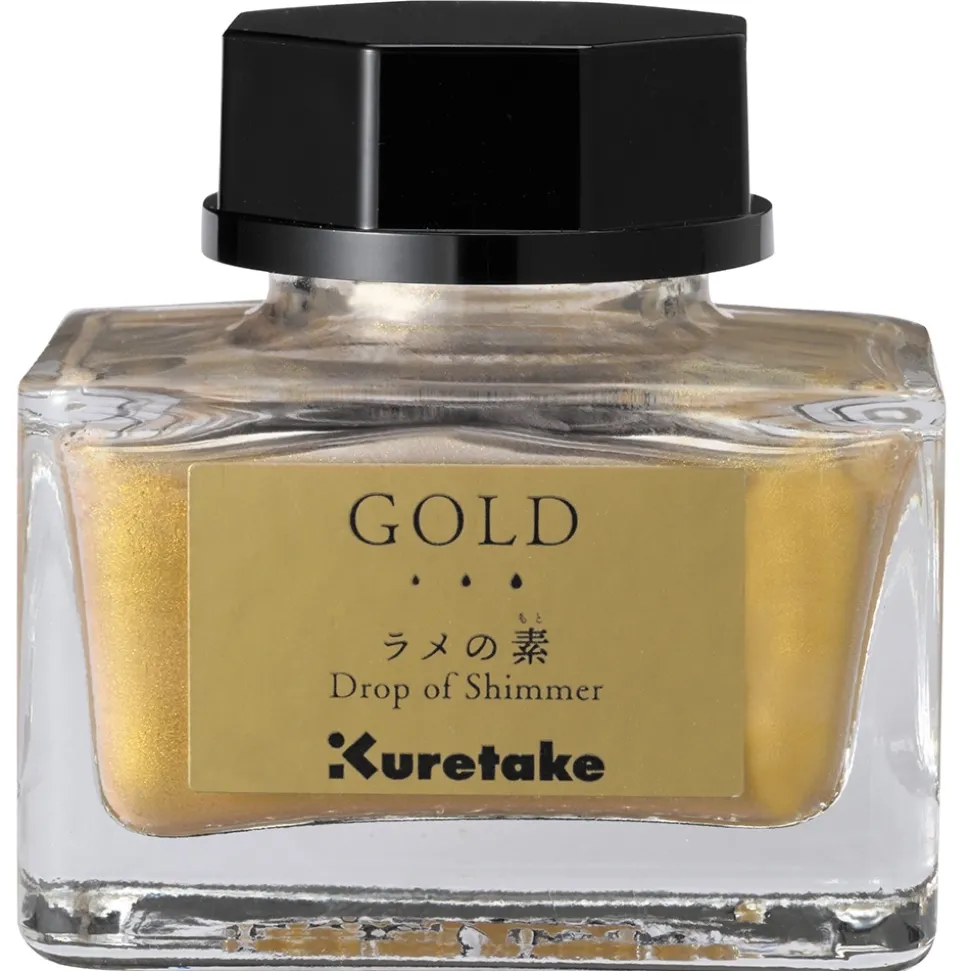 Tinta aditivo Gold Ink-café Drop of Shimmer Kuretake 20ml