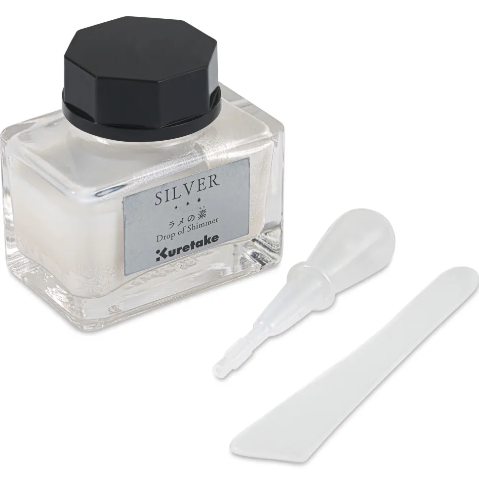 Tinta aditivo Silver Ink-café Drop of Shimmer Kuretake 20ml