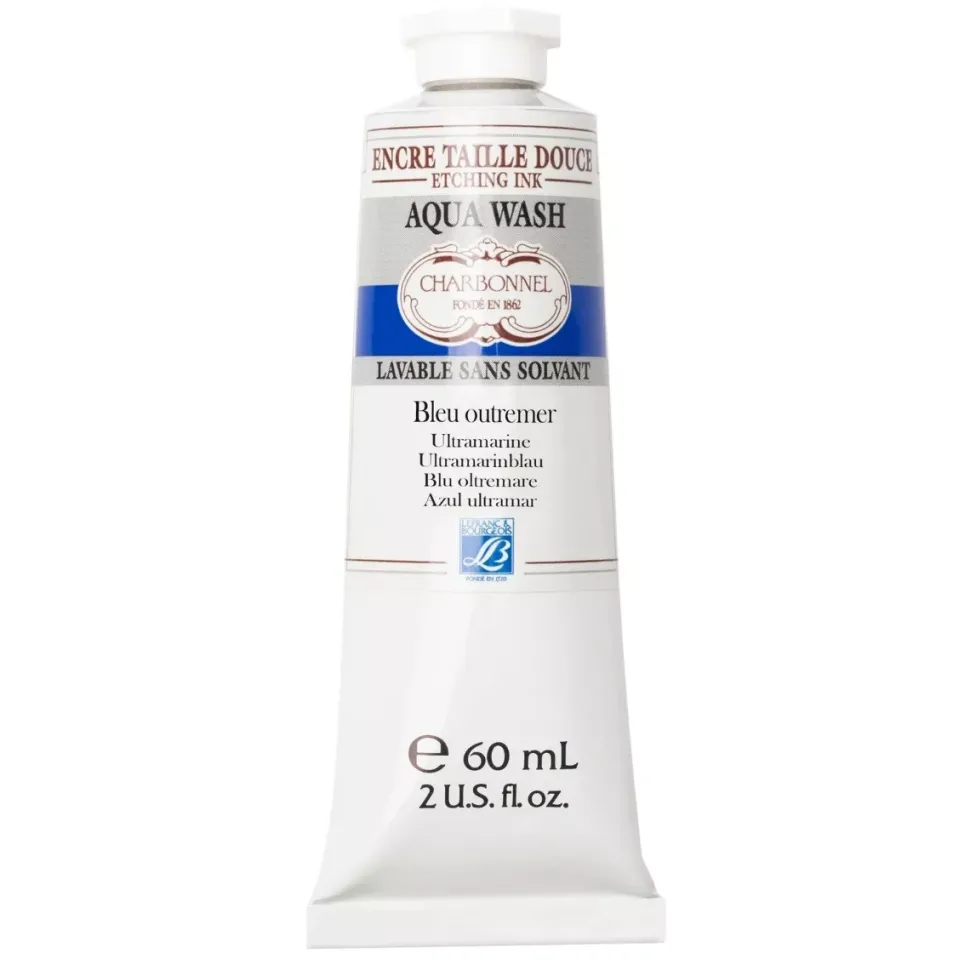 Tinta Calcográfica Aquawash Azul Ultramar Lefranc & Burgeois 60ml