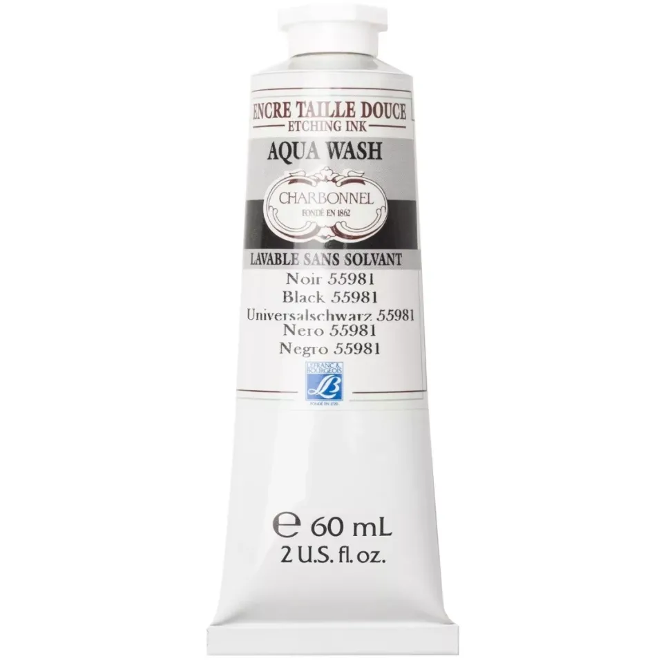Tinta Calcográfica Aquawash Negro 55981 Lefranc & Burgeois 60ml
