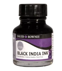 Tinta de caligrafía y dibujo negra Simply Daler-Rowney 29.5ml