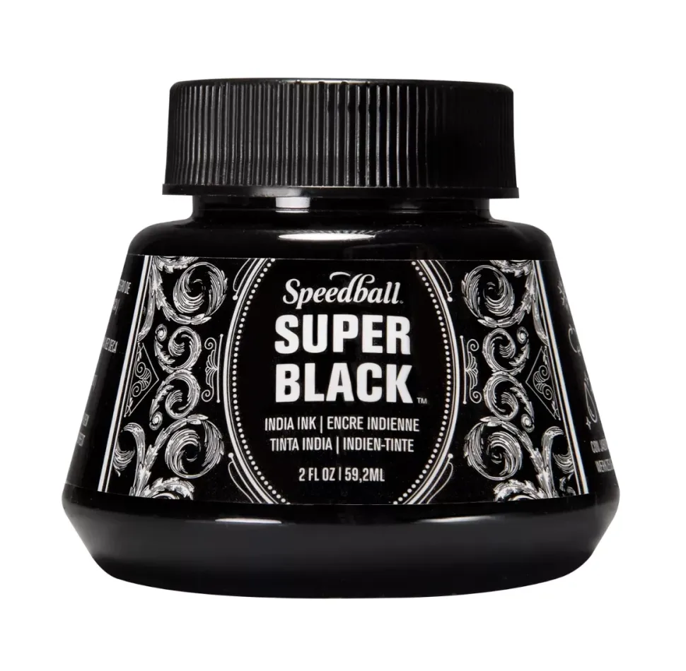 Tinta india para caligrafía Super Black Speedball 59ml