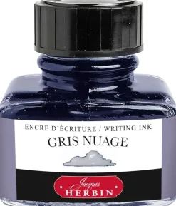 Tinta para Plumas y Rollerball Gris Herbin 30ml