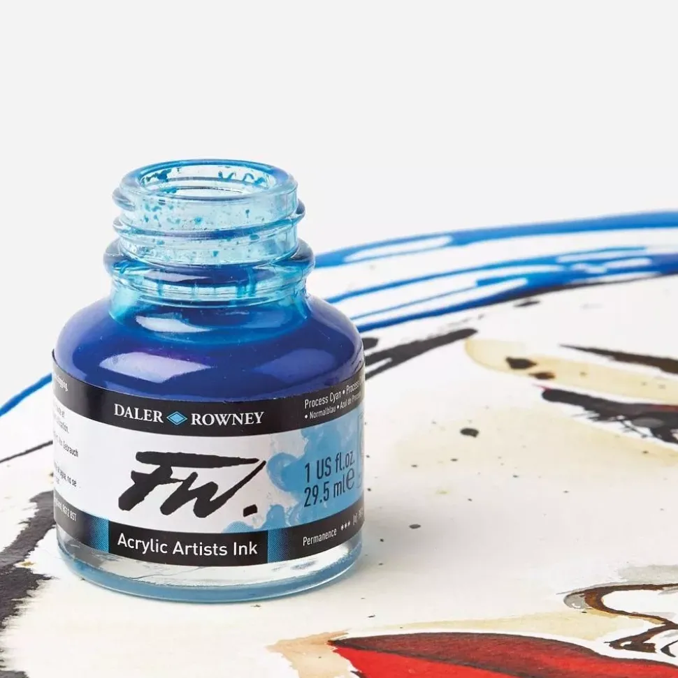 Tintas acrílicas de pigmento FW Daler Rowney 29,5ml