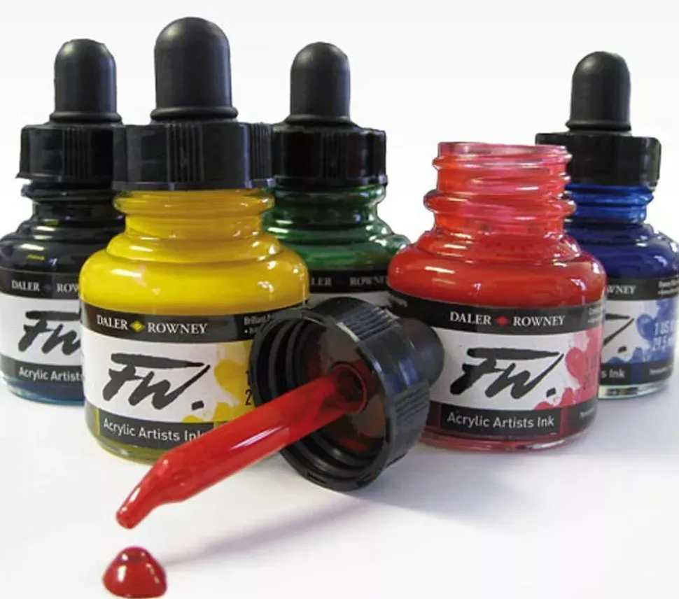 Tintas acrílicas de pigmento FW Daler Rowney 29,5ml