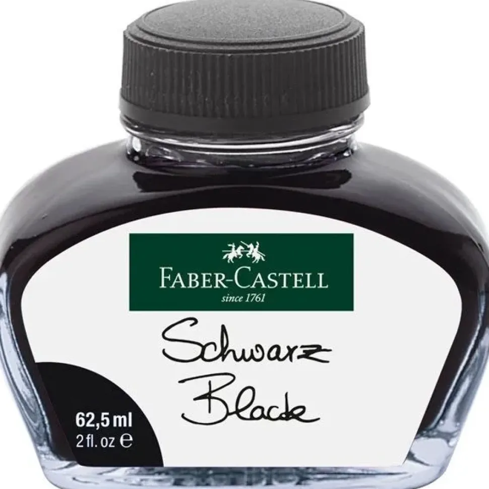 Tintero Negro de Cristal Faber-Castell 62,5ml