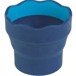 Vaso Portátil Azul Click&Go Connector Faber-Castell